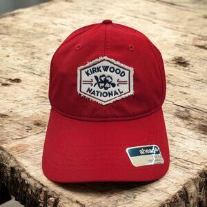 Ahead Kirkwood National Strapback Cap Logo Patch Mid Fit Performance Golf Hat